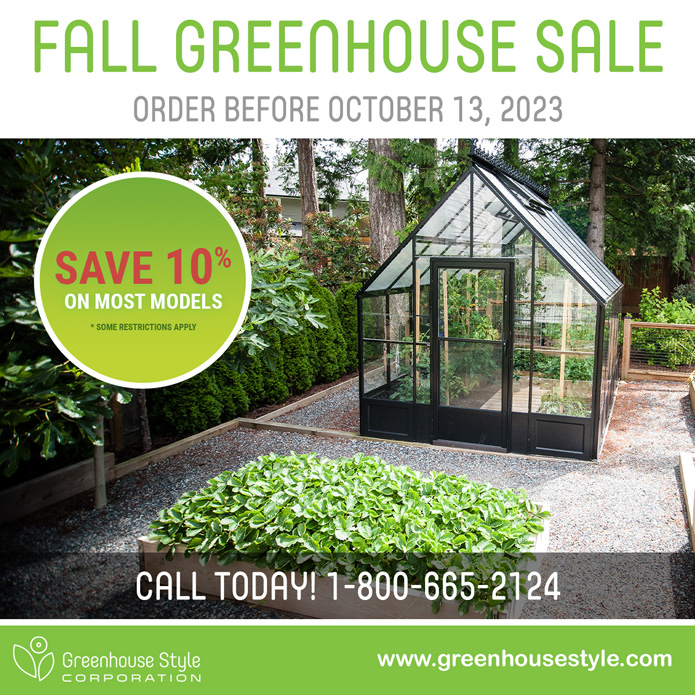 Fall Greenhouse Sale